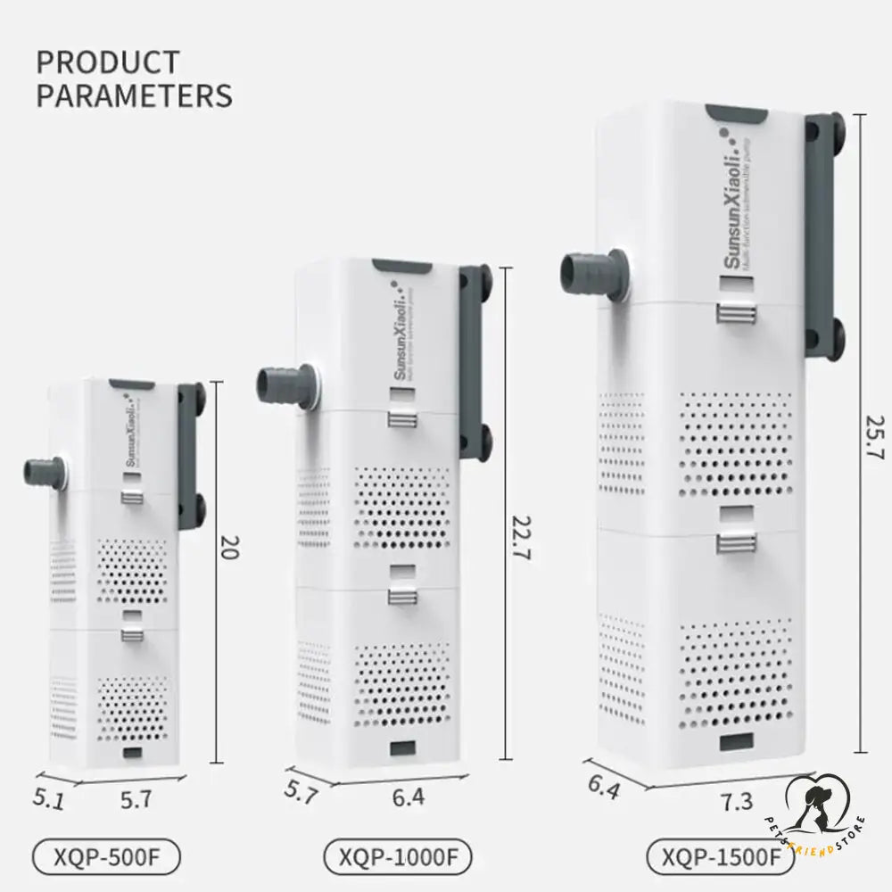 3-in-1 aquarium filter, filtration, aeration, and water circulation for aquariums