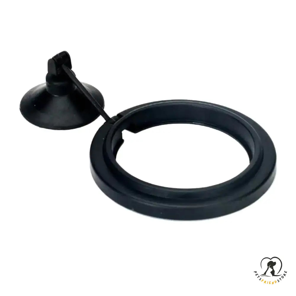 Aquarium Floating Food Feeder Round Black