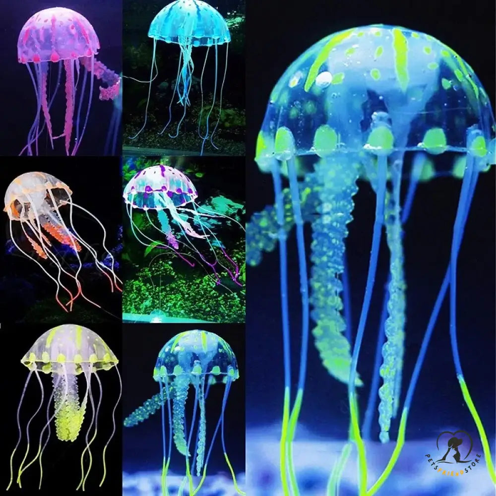 Artificial Swim Glowing Effect Jellyfish Aquarium Decoration