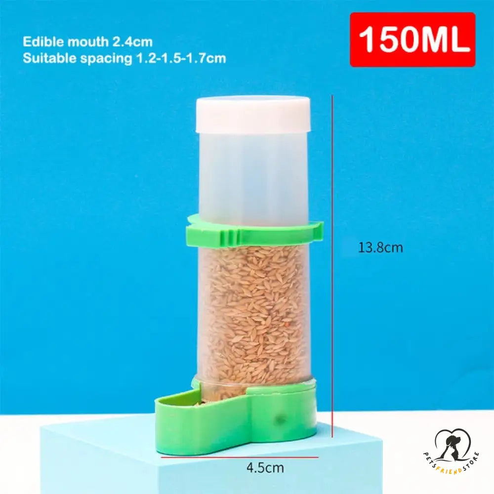 Bird Feeder Water Drinker Automatic White/ Green / 150Ml