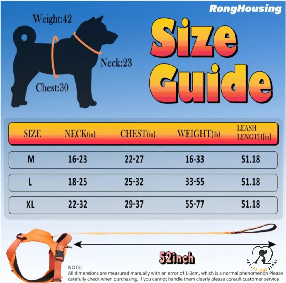 Dog Harness Leash Set