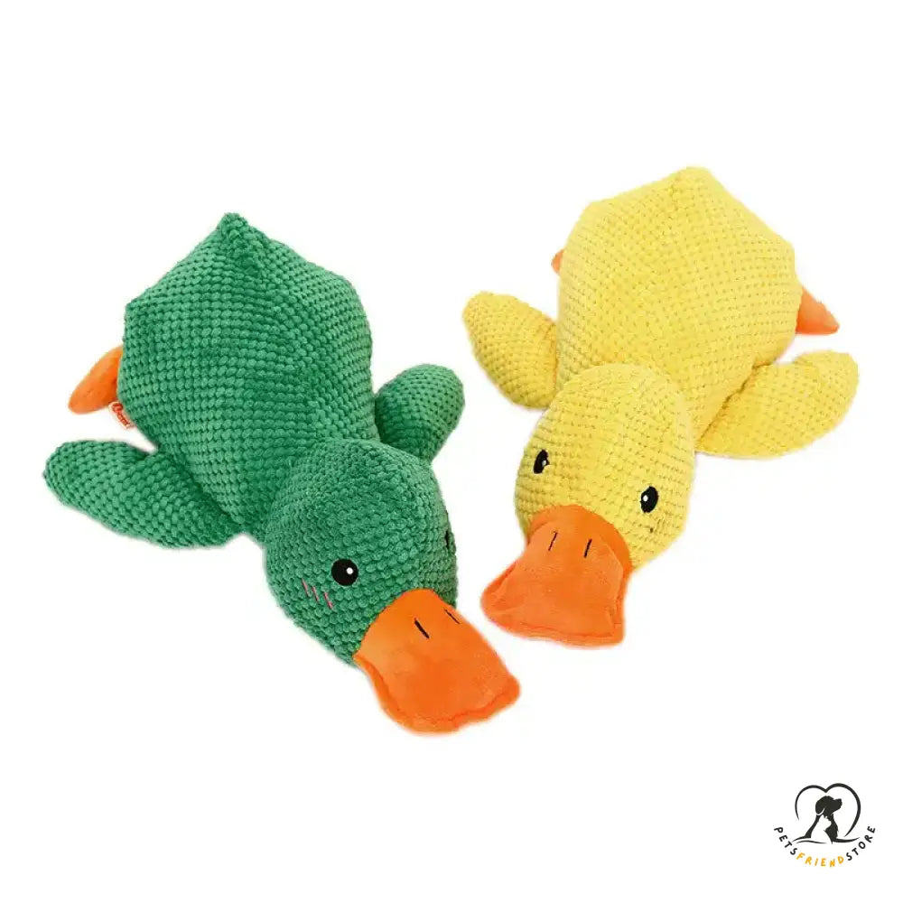 Durable Plush Chew Toy With Sounds For Dogs Quack-Quack Duck Dog