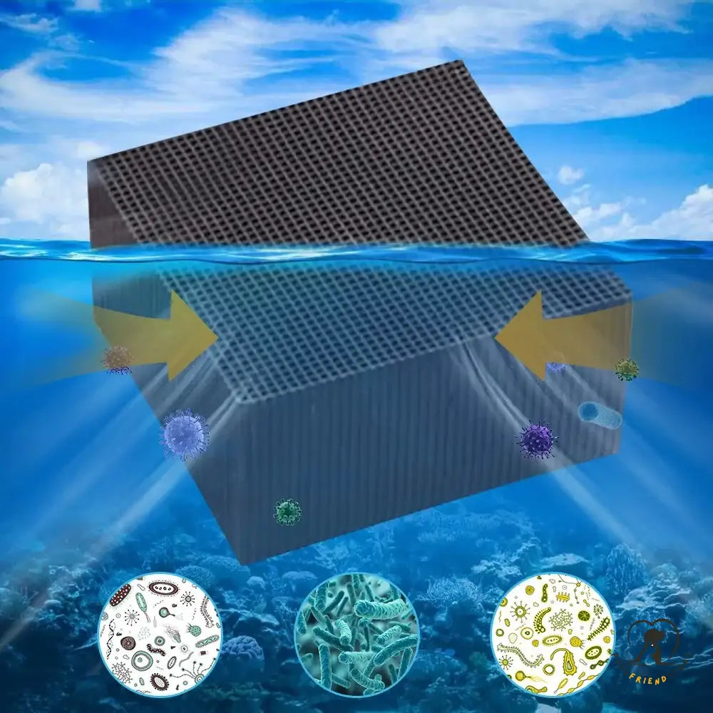 Eco-Aquarium Water Purifier Cubes: Activated Carbon Filter