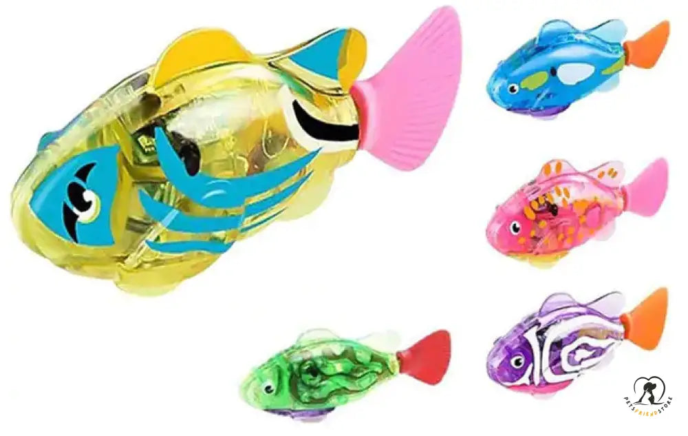 Electronic Fish Swimming Cat Toy 5 Pcs Fish Toy / 6.69 X 4.57 1.81 Inches