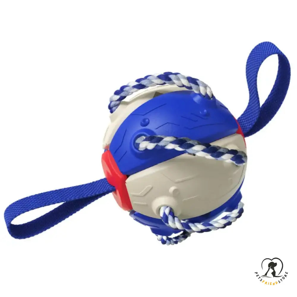 Interactive Dog Toy Blue White