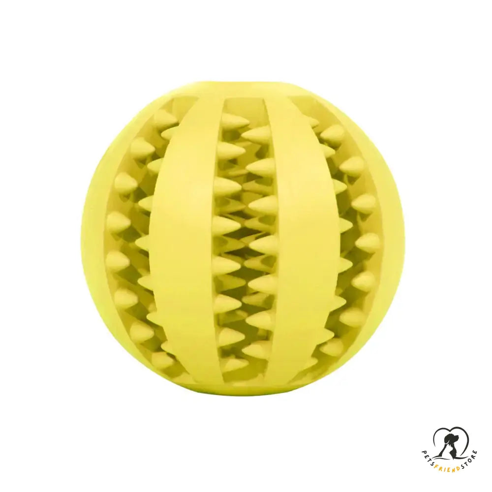 Interactive Pets Rubber Balls Yellow / Large