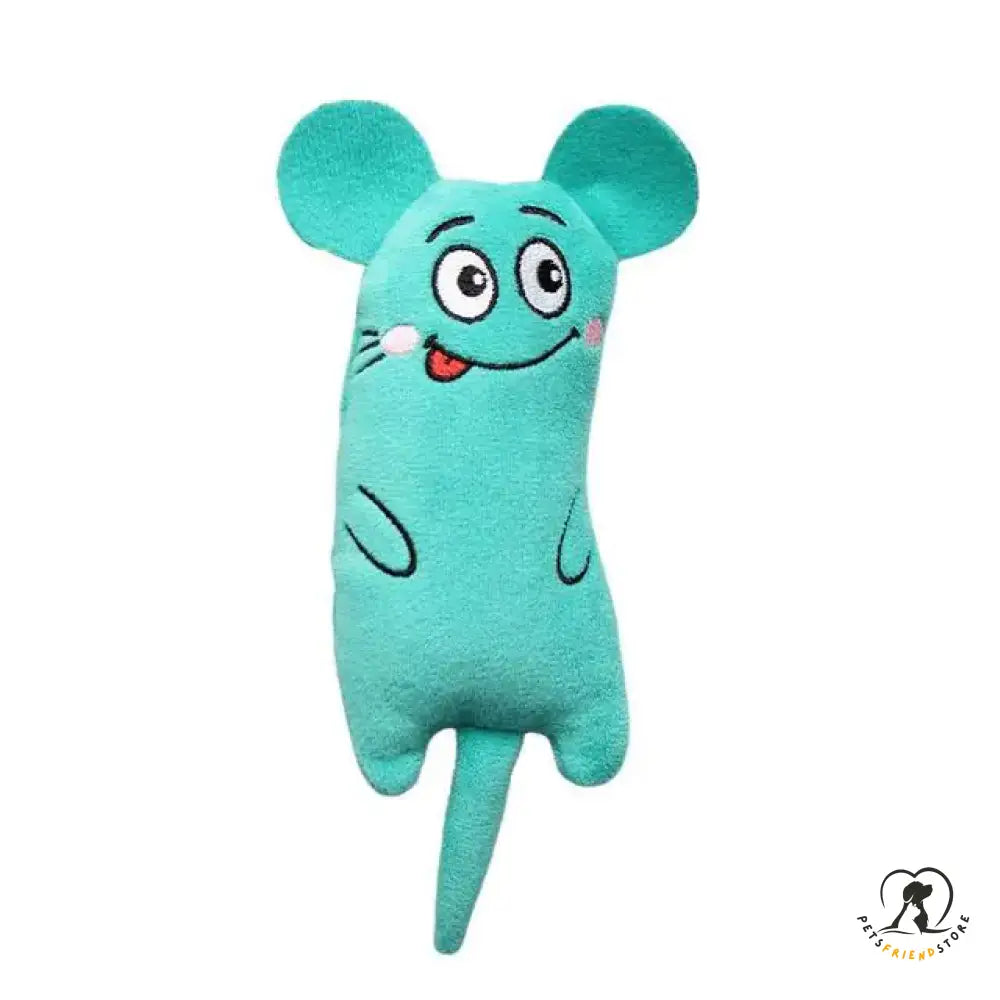 Interactive Plush Cat Toy Green