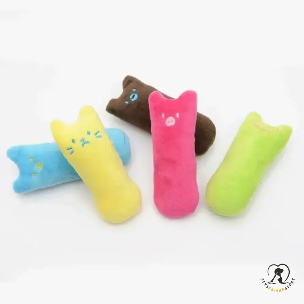 Interactive Plush Cat Toy Random Color