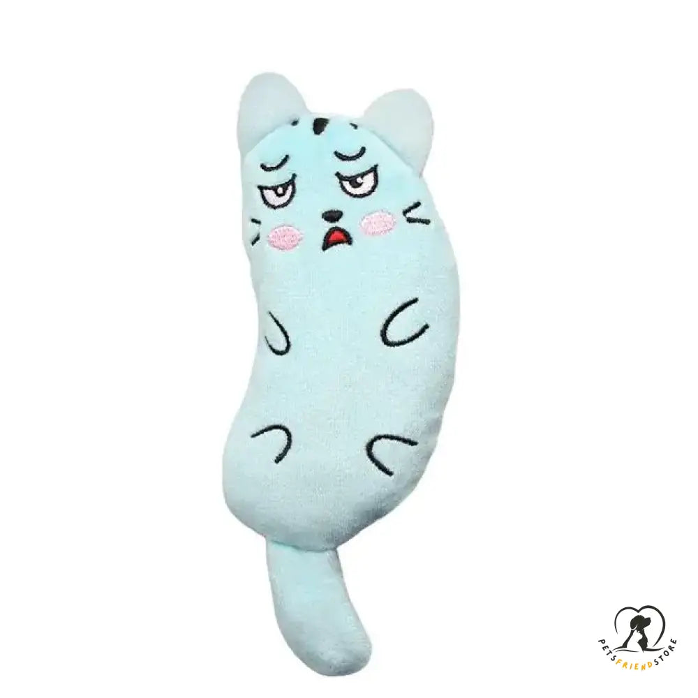 Interactive Plush Cat Toy Skyblue