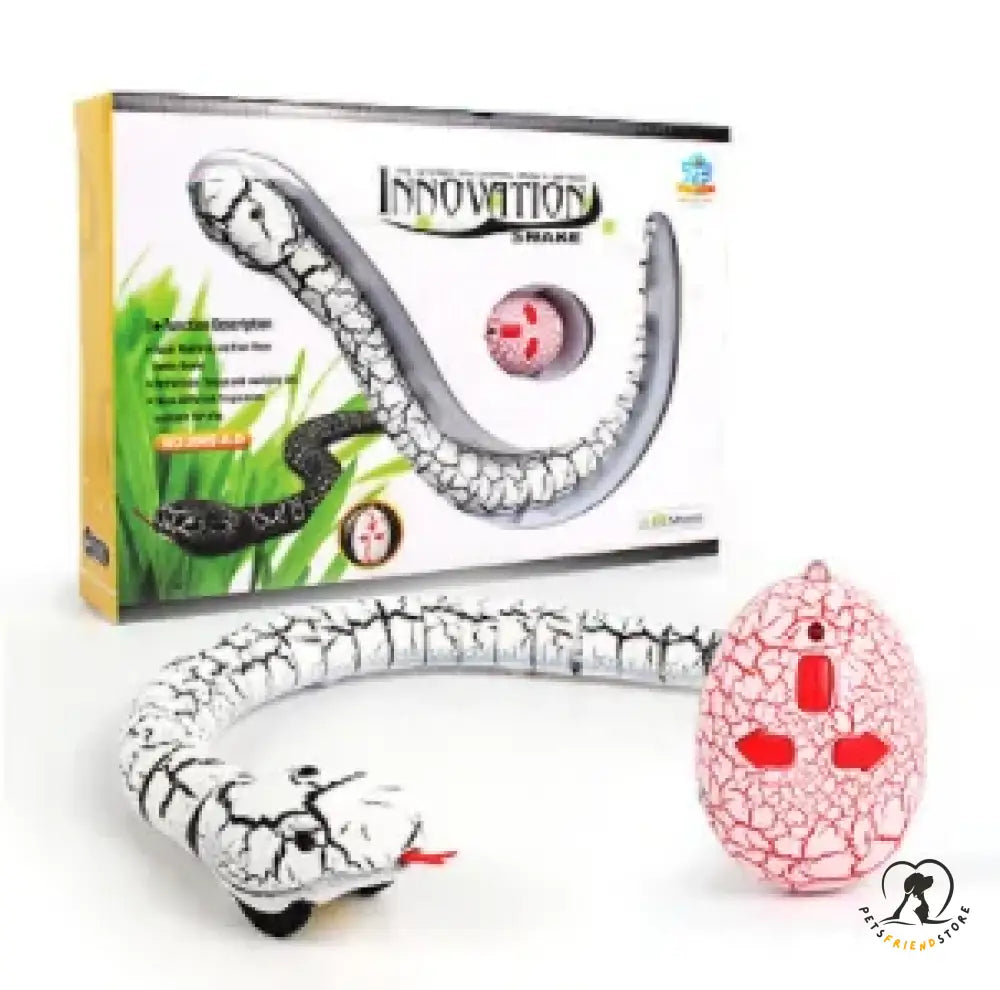 Interactive Snake Cat Toy White