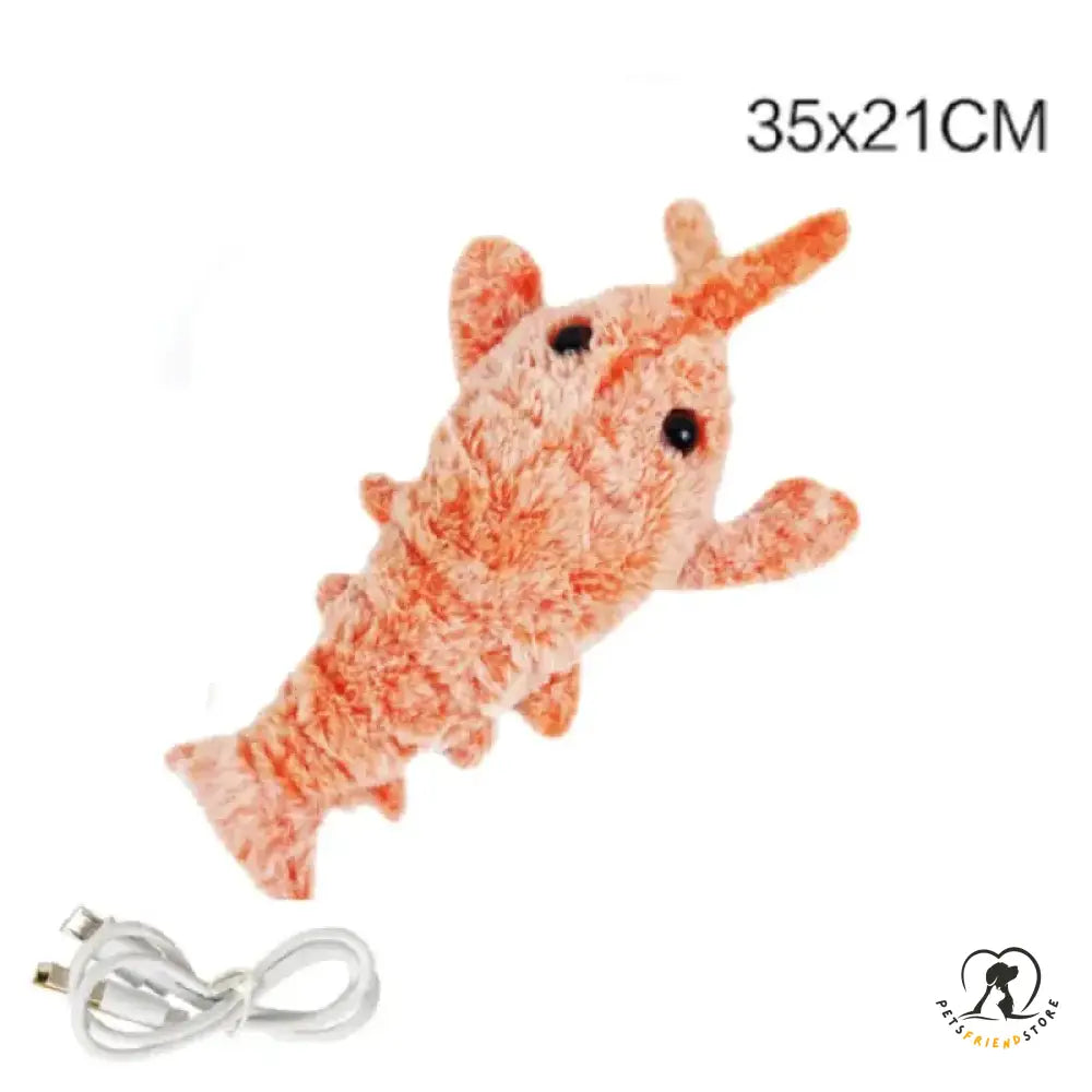 Jumping Shrimp Cat Toy Orange / 35X21Cm