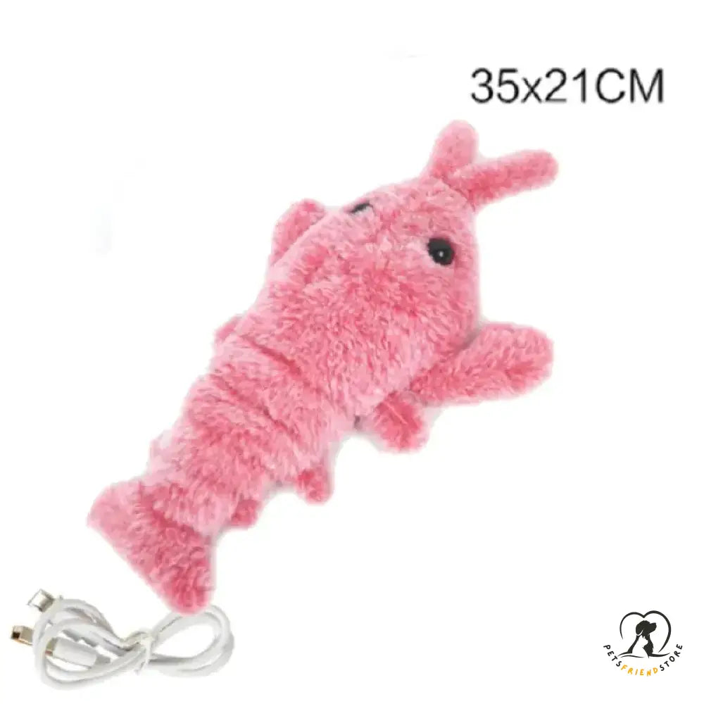 Jumping Shrimp Cat Toy Pink / 35X21Cm