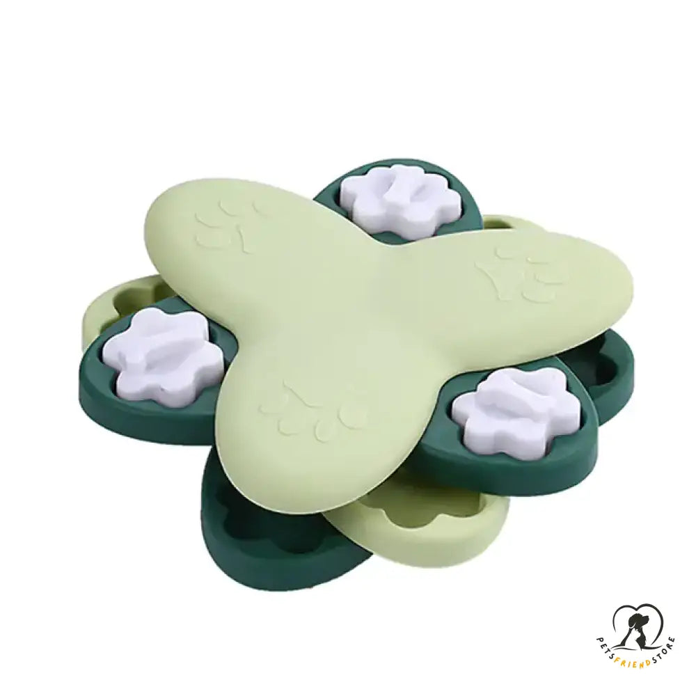 Pets Iq Treat Toys Green Puzzle Bowl