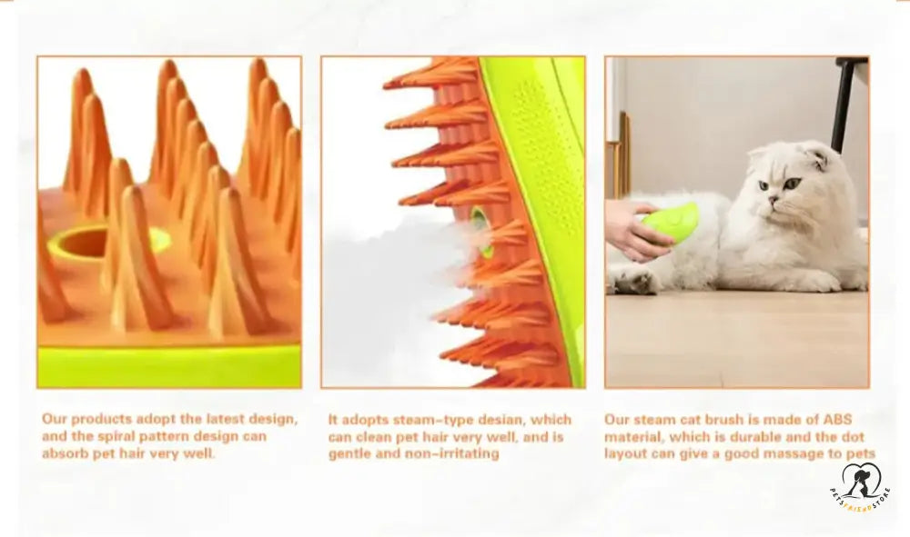 Petsfriendstore™3 In 1 Pet Steamer Brush Grooming Brush