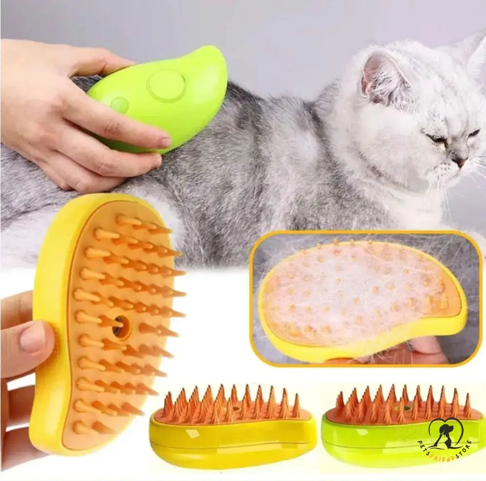 Petsfriendstore™3 In 1 Pet Steamer Brush Grooming Brush