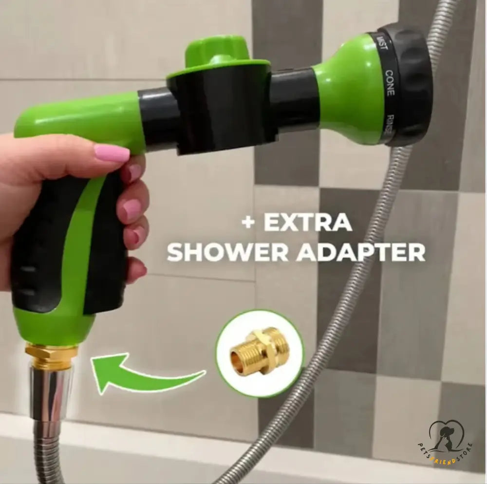 Petsfriendstore™High Pressure Pet Shower Green / With Shower Connector