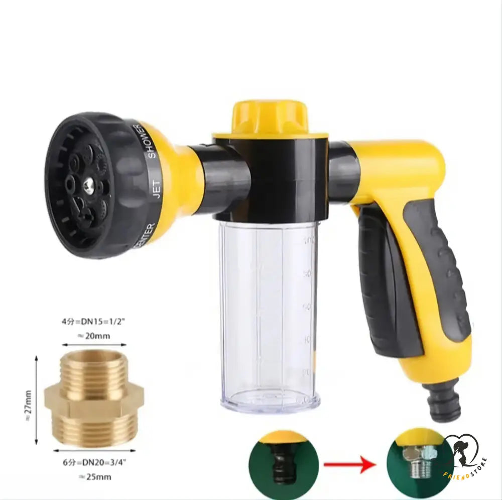 Petsfriendstore™High Pressure Pet Shower Yellow / With Shower Connector