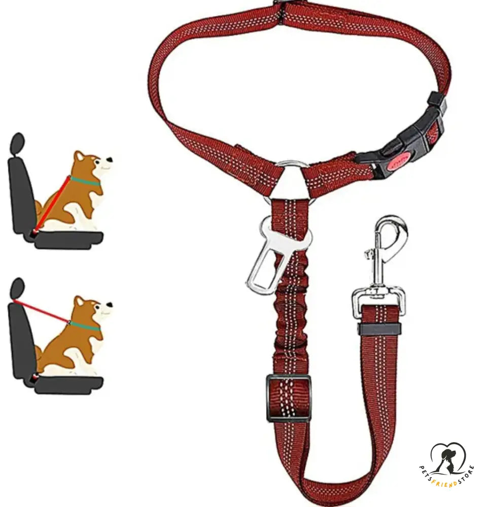 PetsFriendStore™ two-in-one dog safety belt, car seat belt and leash combo