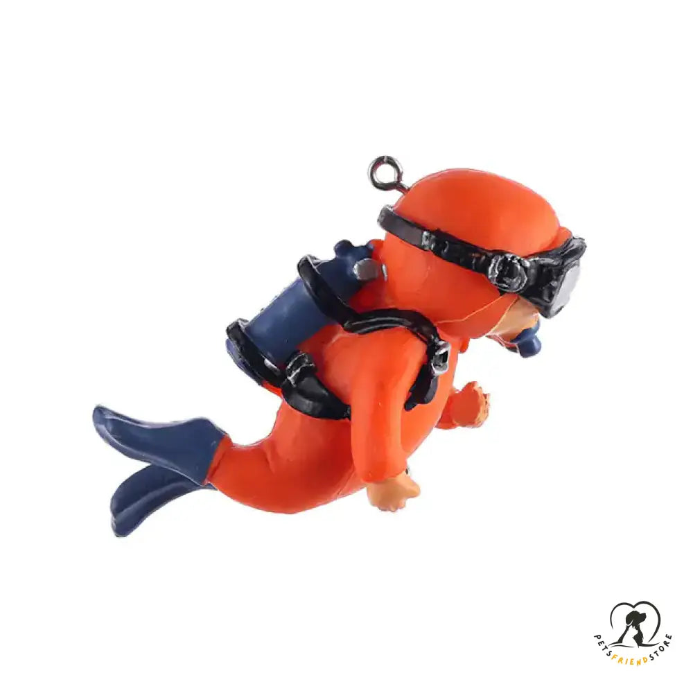 Resin Frogman Aquarium Ornaments