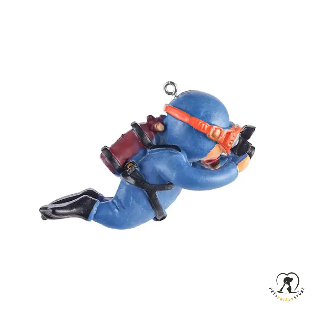 Resin Frogman Aquarium Ornaments C