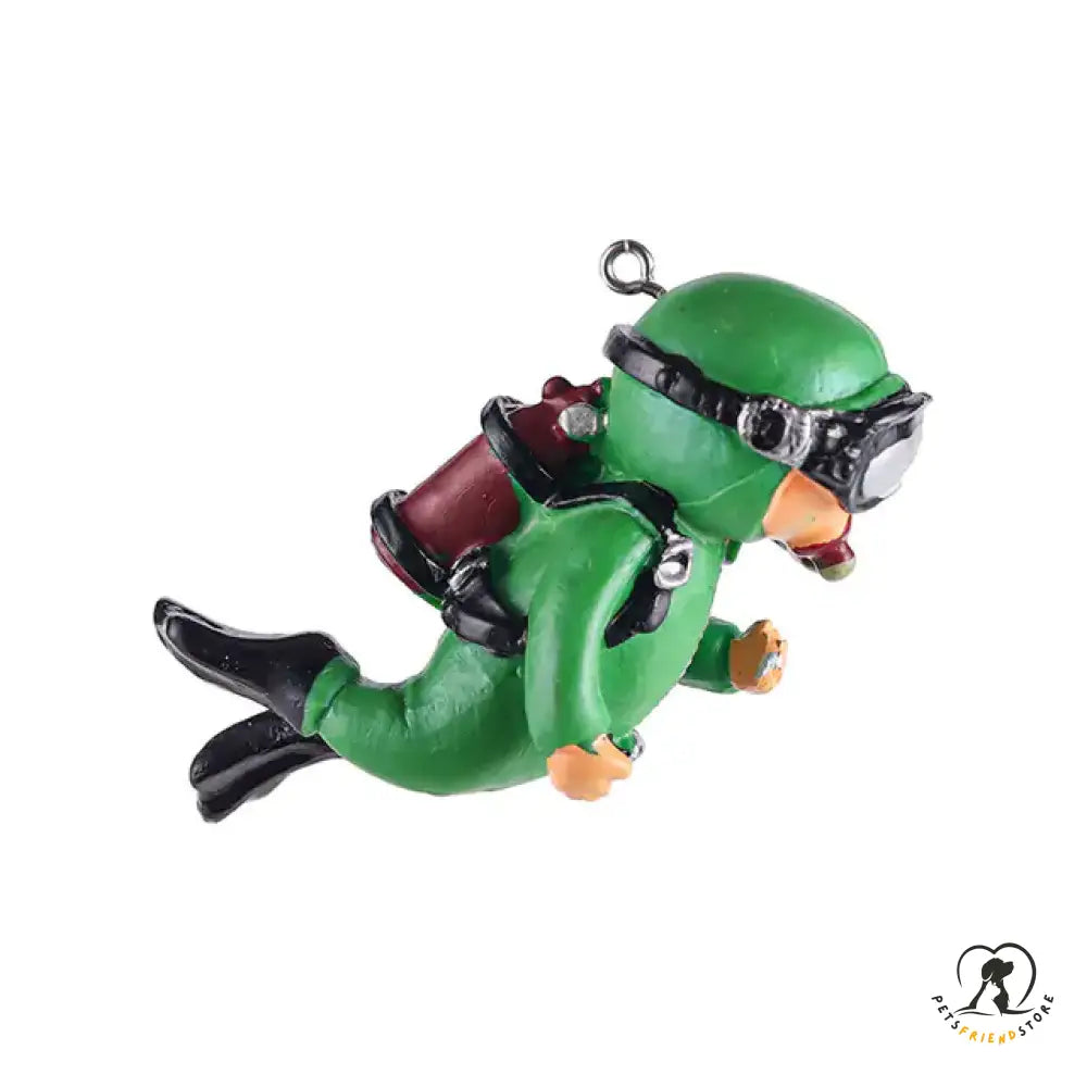 Resin Frogman Aquarium Ornaments M