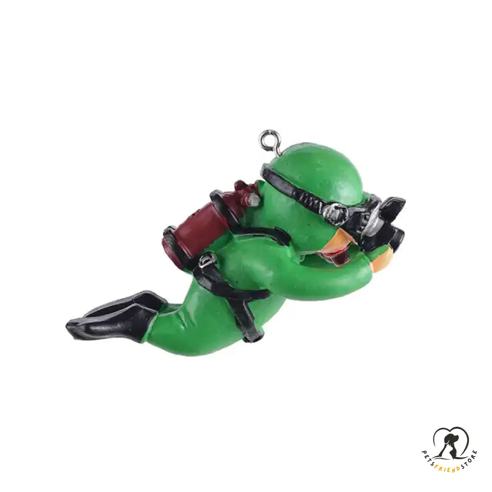 Resin Frogman Aquarium Ornaments N