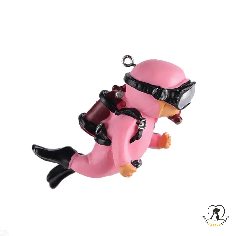 Resin Frogman Aquarium Ornaments O