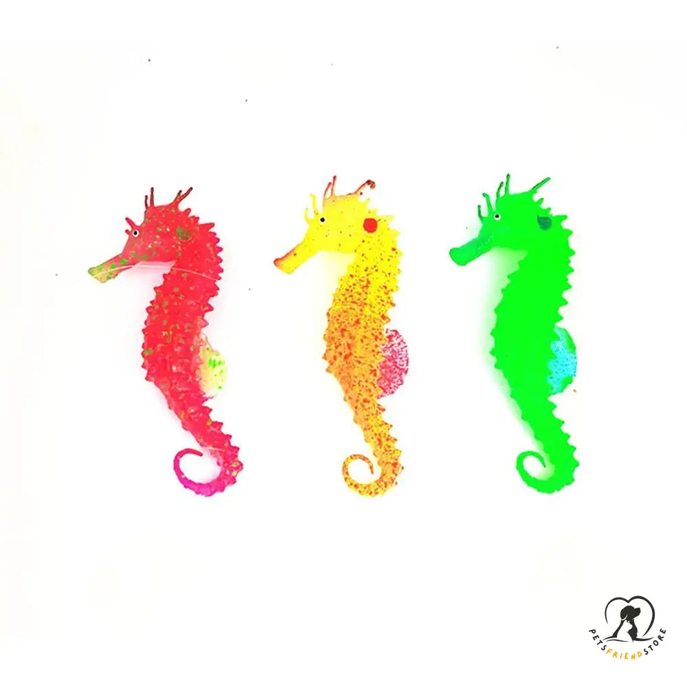 Silicone Luminous Sea Horse Aquarium Decoration