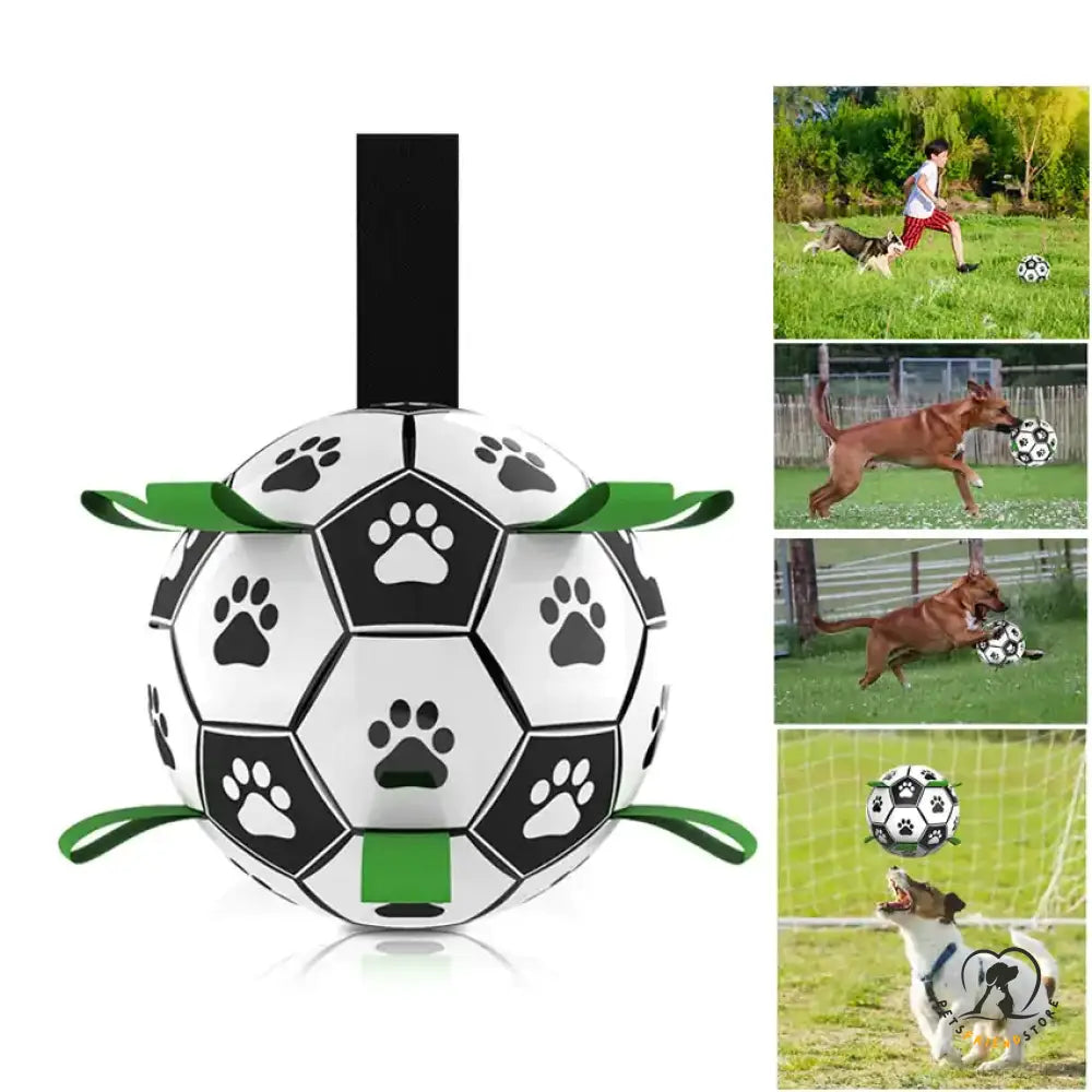 Soccer ball dog toy, durable and chew-resistant for fetch and play