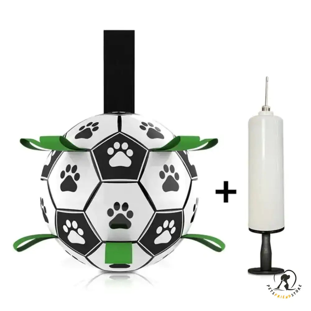 Soccer Ball Dog Toy With Pump