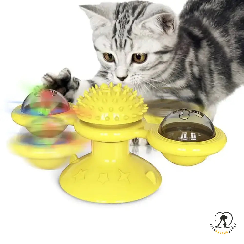 Spinner Cat Toy Fun Yellow / 1 Piece