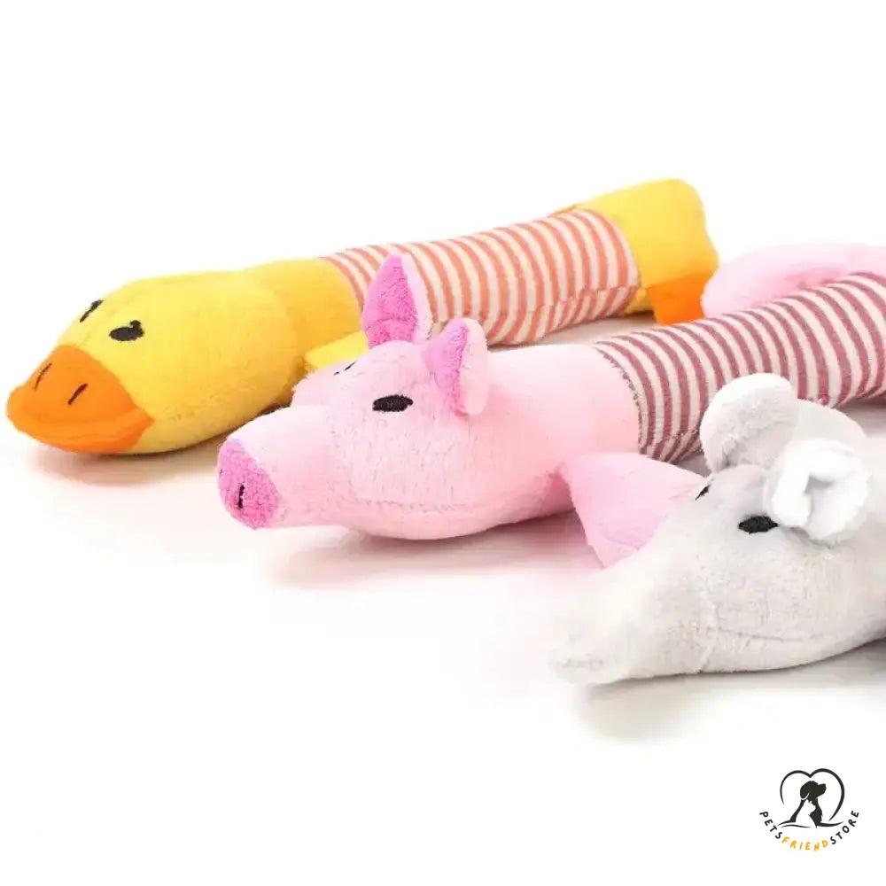 Squeak plush dog toy, soft and squeaky for interactive play