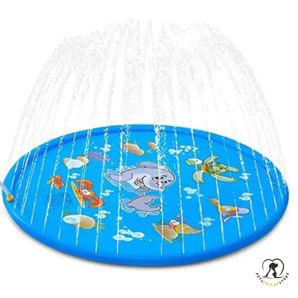 Summer Dog Toy Splash Sprinkler Pad Blue / 100Cm