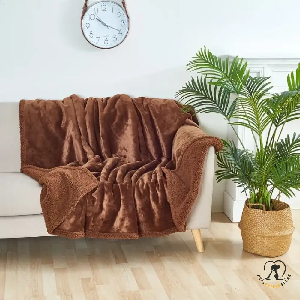 Waterproof Pet Blanket Coffee / Extra Small (50 X 70 Cm)